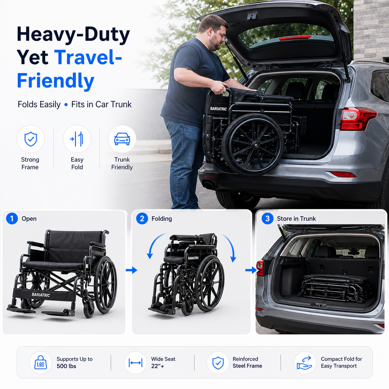 Bariatric Manual Wheelchair Rental