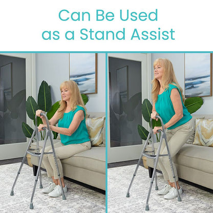 One-handed hemi walker for stroke recovery, alternate view