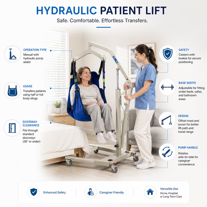 Patient Hydraulic Lift Manual or Electric Rentals