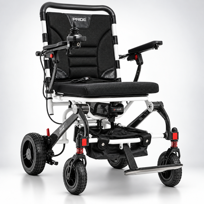 Pride Jazzy Carbon folding power wheelchair, view 6