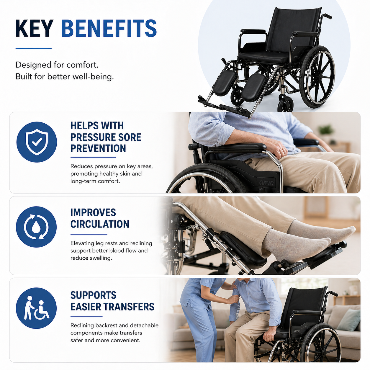 Reclining High Back Wheelchair Rental