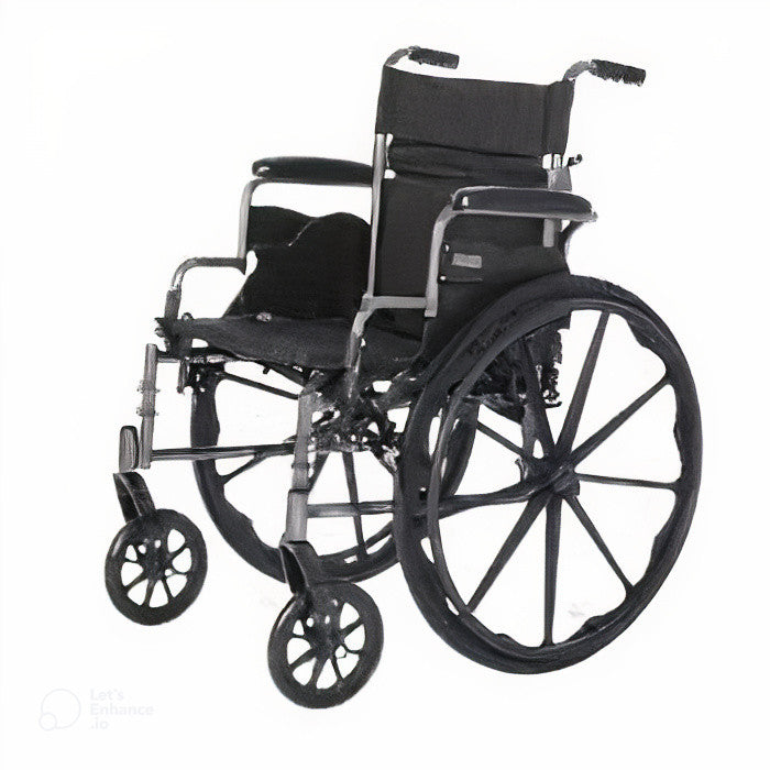 Deluxe Lightweight Wheelchair with Flip Back Desk Arms-20x20-Standard