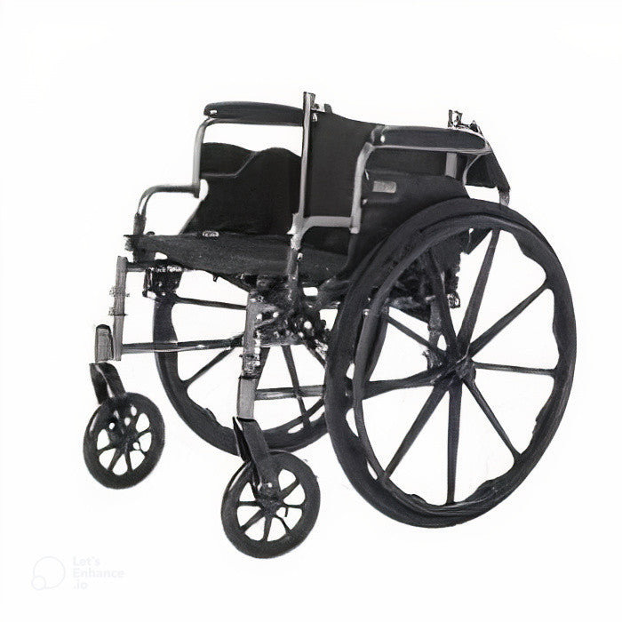 Deluxe Lightweight Wheelchair with Flip Back Desk Arms-18x18-Standard