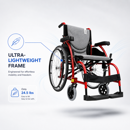 Ultra Light Weight Wheelchair for Rental