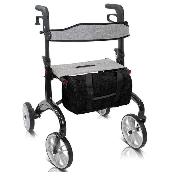 Carbon Fiber Rollator Walker with Seat – 14.5 lb, 300 lb Capacity