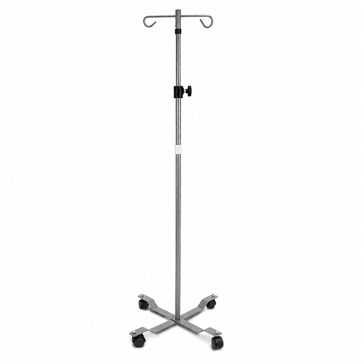 IV pole with wheels, adjustable rolling IV stand with 5-leg base