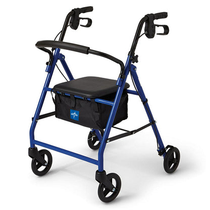 Medline Basic Steel Rollator, 350 lbs (6")