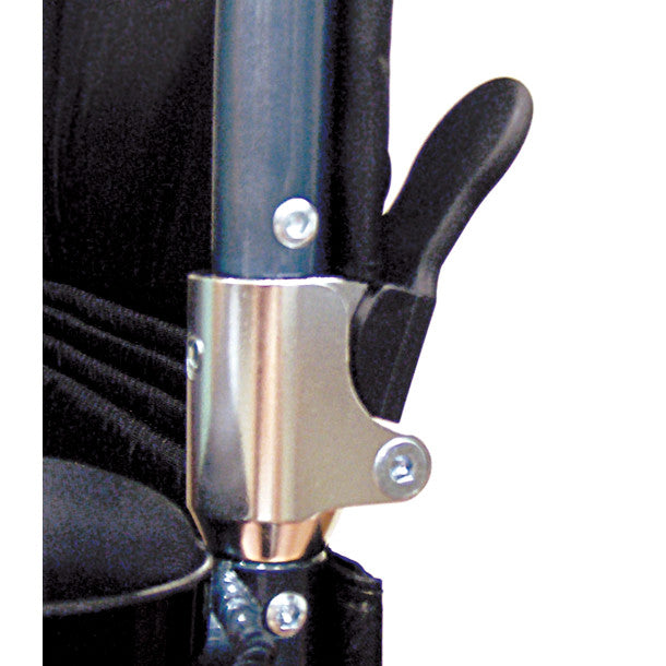 Deluxe Fly-Weight Aluminum Transport Chair with Removable Casters