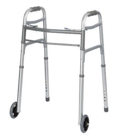 Bariatric Extra Wide Two Button Folding Walker