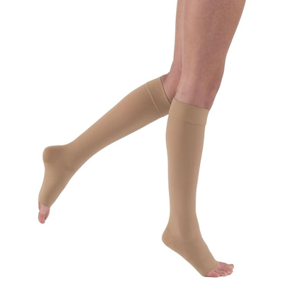 Open Toe Graduated Compression Stockings 20–30 mmHg