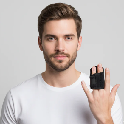 Dual Finger Splint with Adjustable Compression