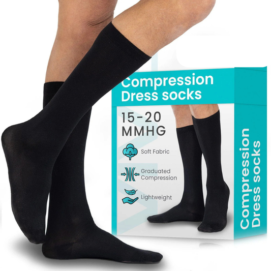 Knee High Men's Graduated Compression Dress Socks