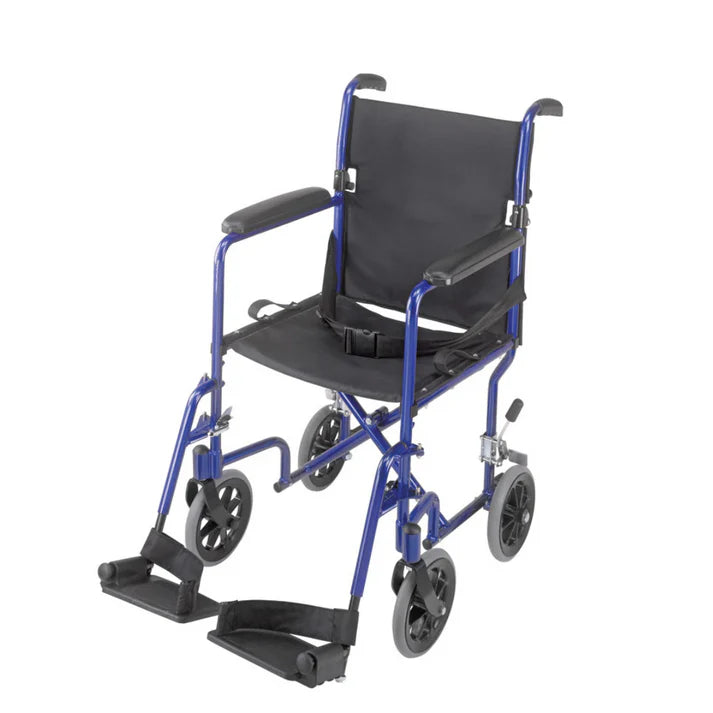 19" Transport Companion Wheelchair Aluminum