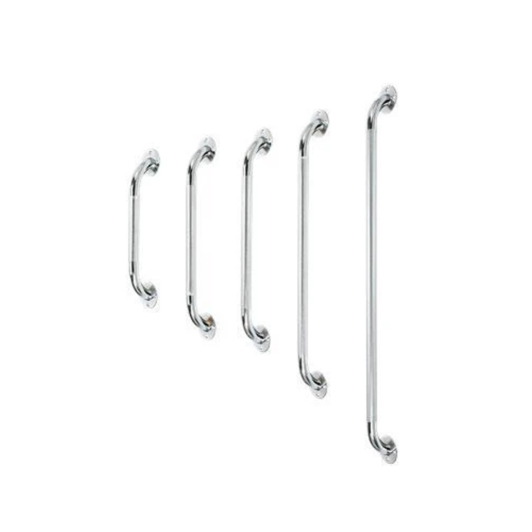Chrome Plated Steel Grab Bar with Knurled Grip - Size 24"