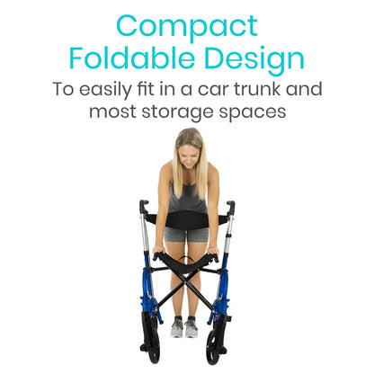 2 in 1 Rollator Walker and Transport Wheelchair Combo