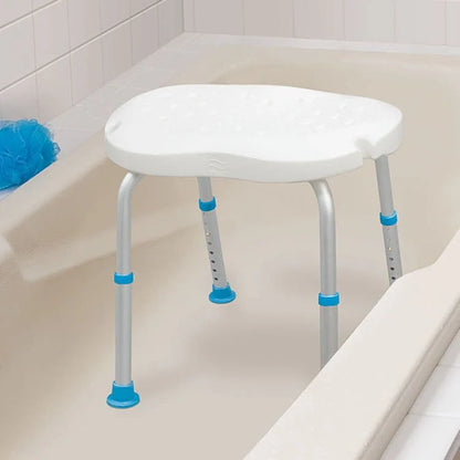 Ergonomic Adjustable Bath Seat without Backrest