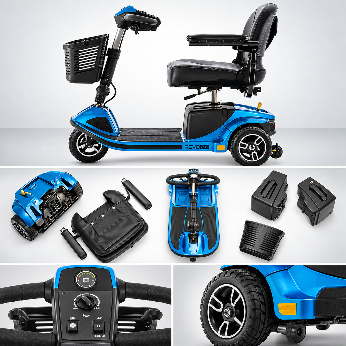 Revo 2.0 3-Wheel Heavy-Duty Mobility Scooter