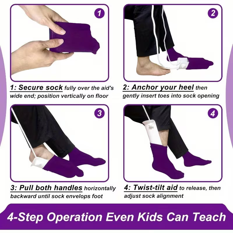 Easy-On Sock Aid for Seniors & Disabled