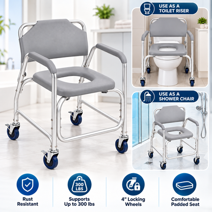 Shower Chair Toilet Riser
