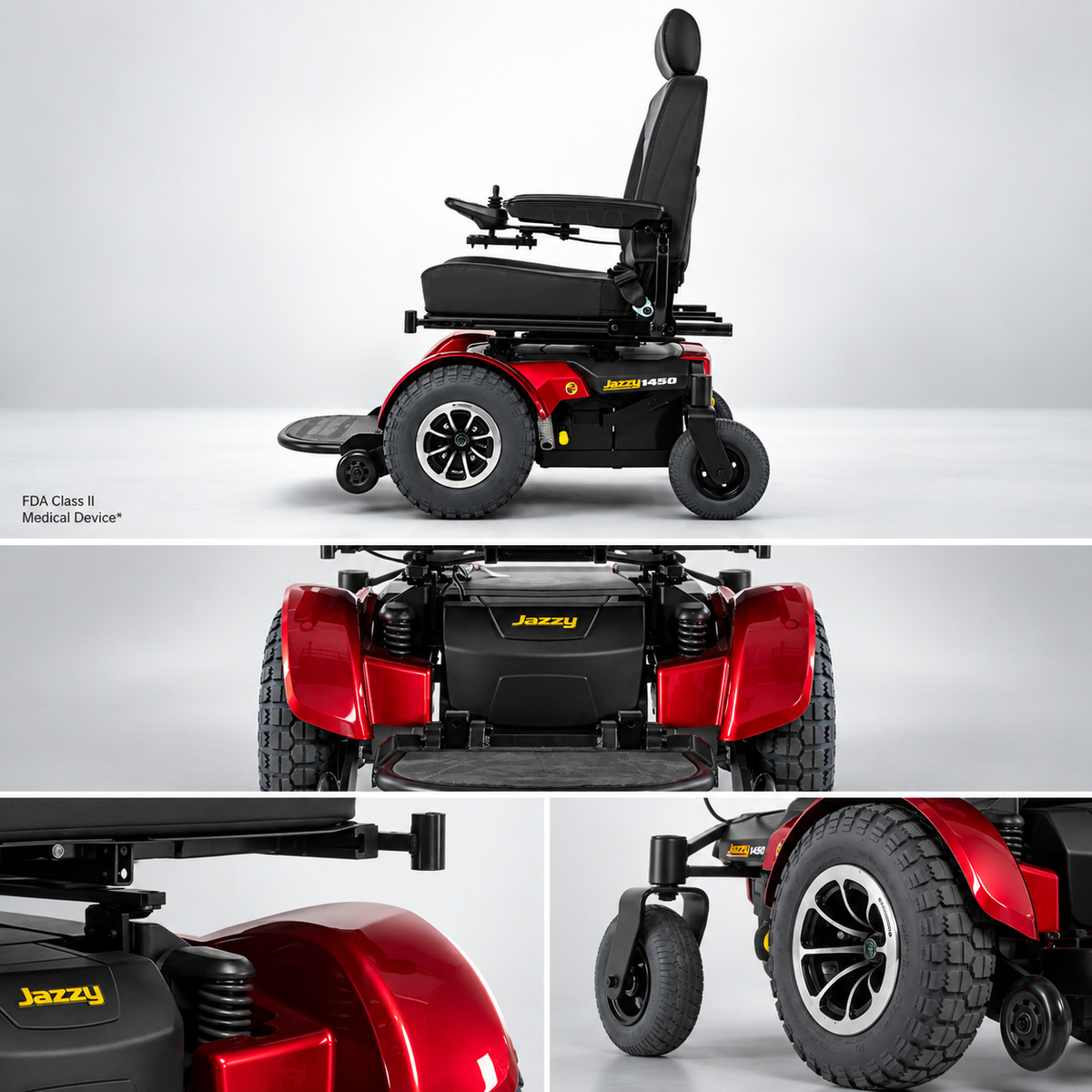 Pride Jazzy 1450 heavy duty power wheelchair, view 3