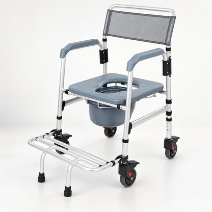 3 in 1 Shower Commode Transport Chair