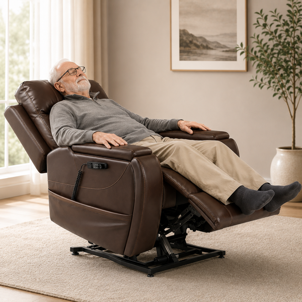 Pride VivaLift! Premier PLR-5900 leather power lift recliner