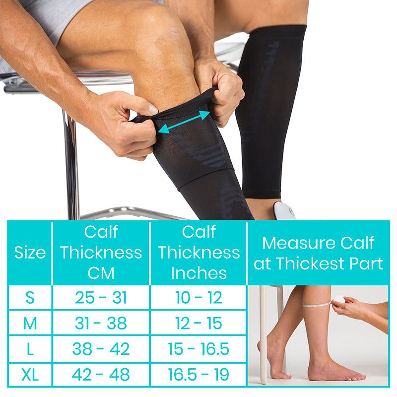 Calf Compression Sleeve Black