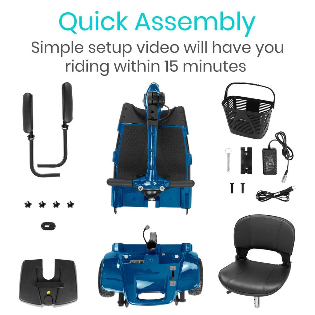 3-Wheel Mobility Scooter Compact Electric Scooter