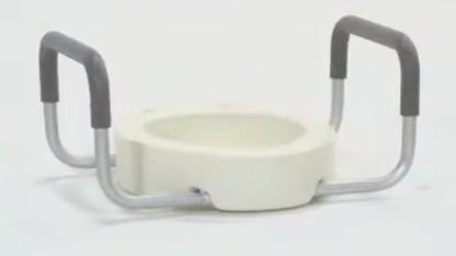 Premium Raised Toilet Seat with Removable Arms
