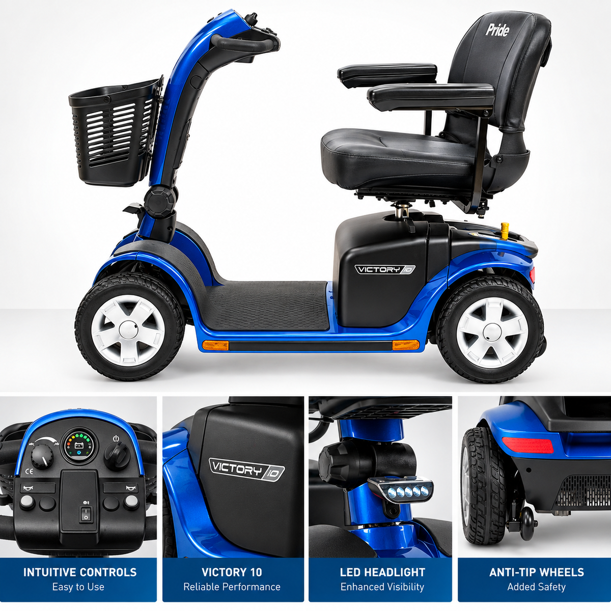 Pride Victory 10 4-wheel mobility scooter – view 4