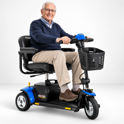 Pride Go-Go Elite Traveller 3-wheel mobility scooter – view 2
