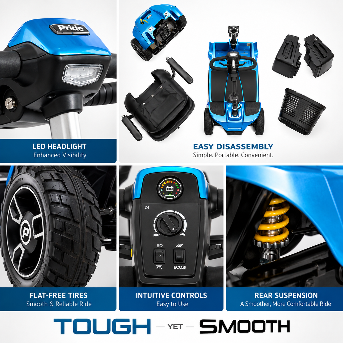 Pride Revo 2.0 4-wheel mobility scooter – view 5
