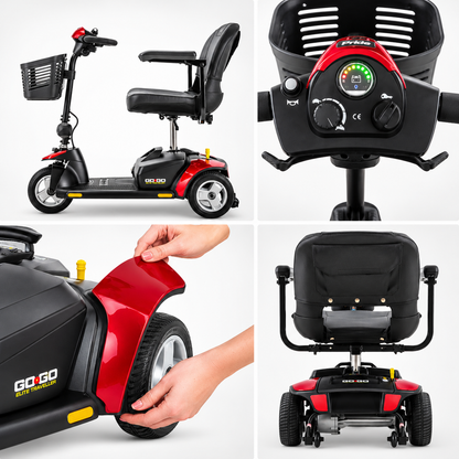 Pride Go-Go Elite Traveller 3-wheel mobility scooter – view 4