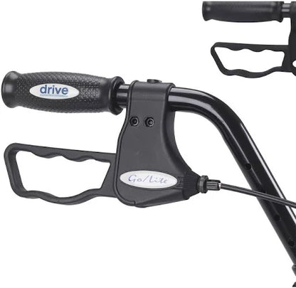Bariatric Rollator Walker Blue - 400lb weight capacity
