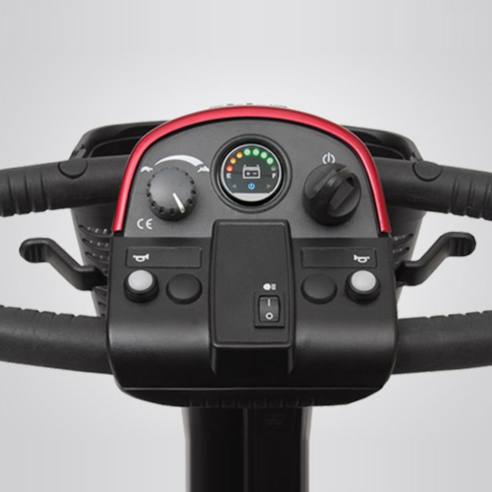 Victory 10 3-Wheel Delta tiller console with speed dial and ambient voltmeter