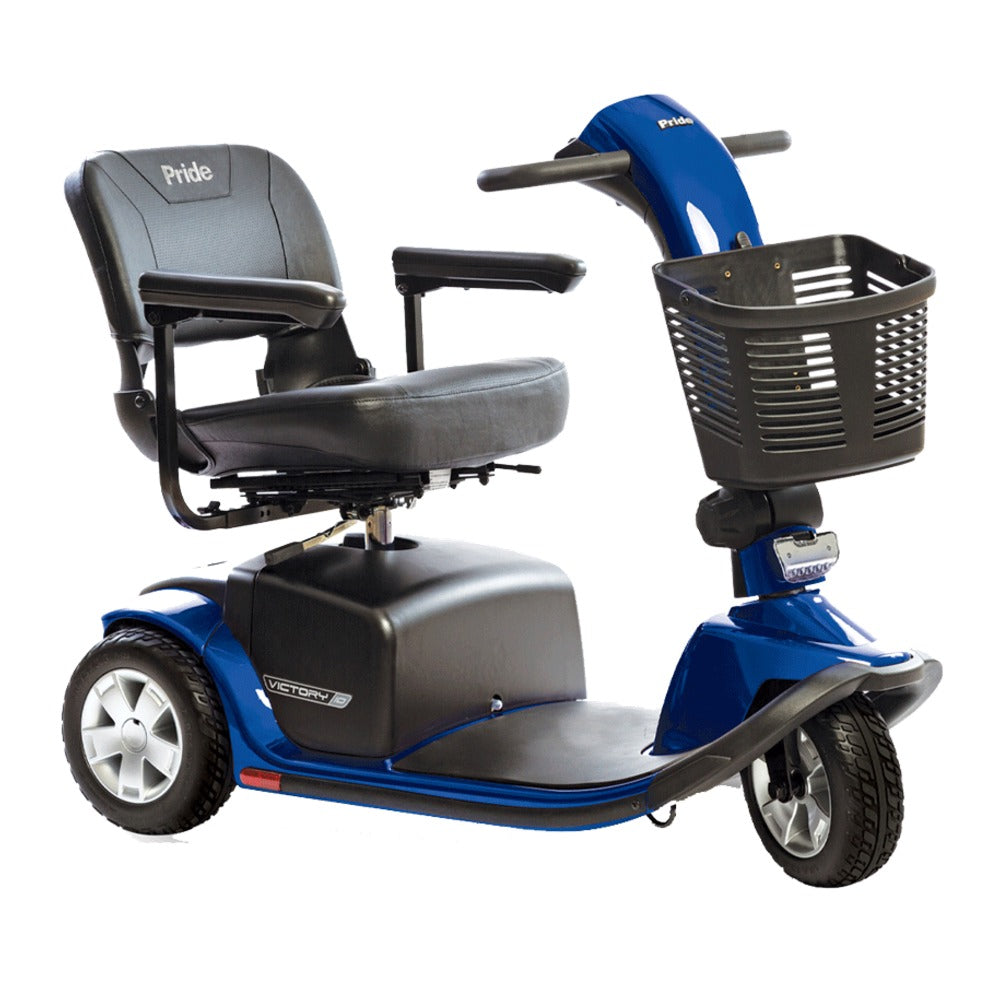 Pride Victory 10 3-Wheel Mobility Scooter in Viper Blue