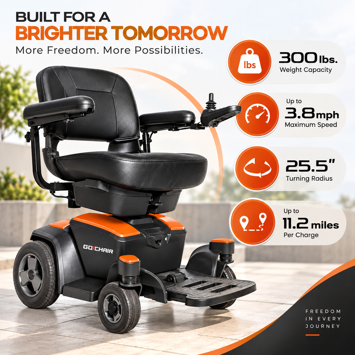 Pride Go-Chair portable power wheelchair, view 5