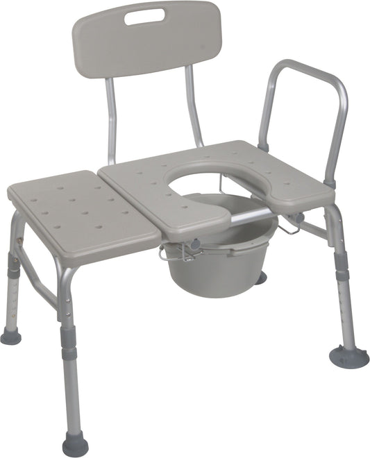 Transfer Bench With Commode Opening