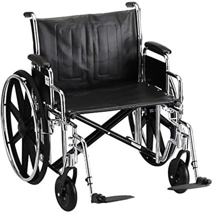 Bariatric Wheelchair with Desk Arm 24"wide x 18"deep with Foot Rest