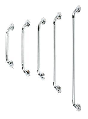 Chrome Plated Steel Grab Bar with Knurled Grip - Size 16"