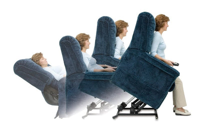 Lift chair stand up position