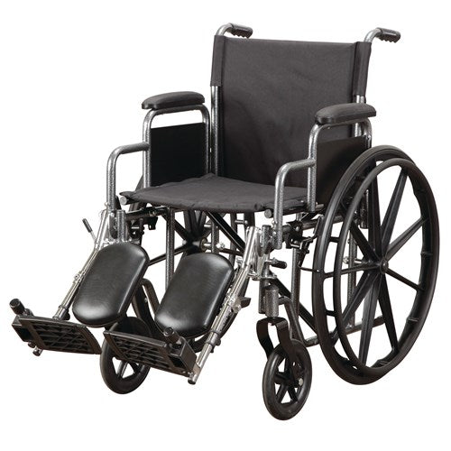 Wheelchair with Desk Arms and Foot Rest
