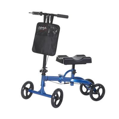 Knee Walker with Foldable Frame  300 lbs- Blue