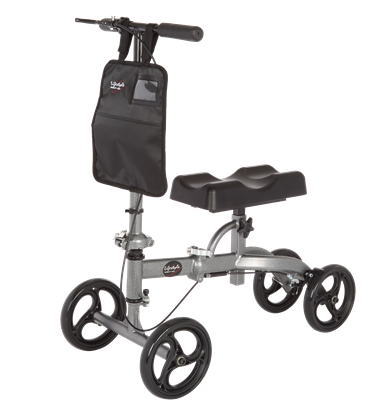 Knee Walker with Foldable Frame 300 lbs - Grey
