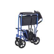 19" Transport Companion Wheelchair Aluminum - Blue