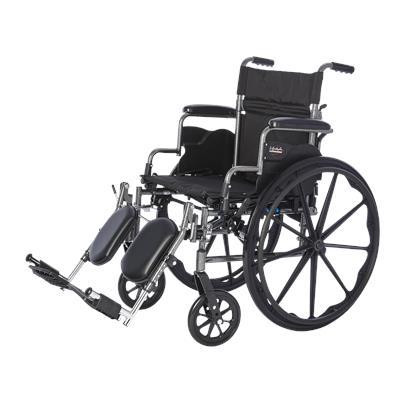 Deluxe Lightweight Wheelchair with Flip Back Desk Arms-16" wide x16" deep With Elevating Legrets