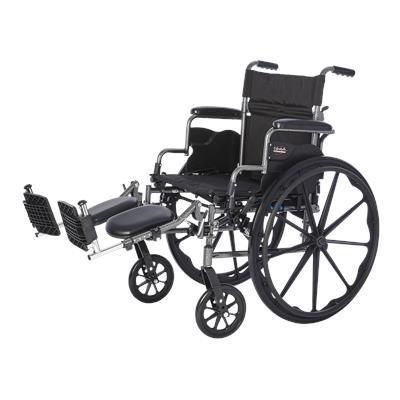 Deluxe Lightweight Wheelchair with Flip Back Desk Arms 16"wide x 18"deep with Elevating Legrests