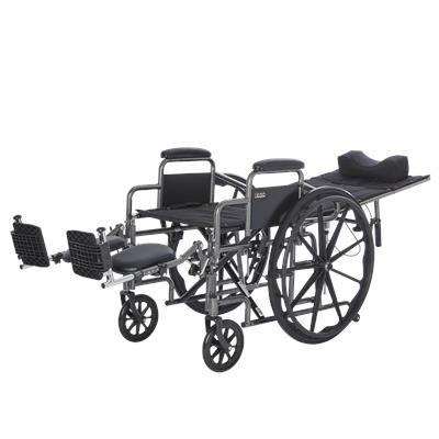 18" Deluxe Reclining Wheelchair with Desk Arms
