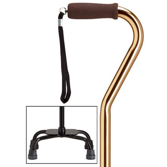 Small Base Quad Cane - Bronze